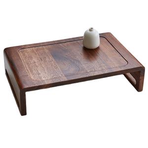 ถาดไม้อะคาเซียถาดเสิร์ฟไม้แฮนด์เมดพร้อมที่จับโลหะอุปกรณ์สำหรับร้านอาหารและโรงแรม - Product Image 1