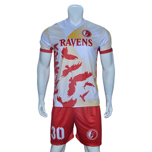 ชุดฟุตบอลชายคุณภาพดีราคาถูก-ราคาดีที่สุด ดีไซน์ใหม่ ผ้าโพลีเอสเตอร์ตาข่าย 100% พิมพ์ลายดิจิตอล แห้งเร็ว แขนสั้น สั่งทำได้ - Product Image 1