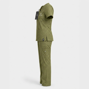 High Quality for Doctors Nurses Summer Short Surgical <b>Scrubs</b> Private Hospital Use OEM Service Best Women Satin <b>Scrub</b> <b>Uniforms</b> - Product Image 3
