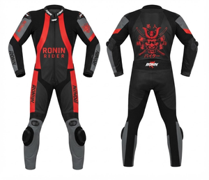 Traje de Carreras Personalizado para Hombre en Cuero Vacuno/Canguro, Mono de Una Pieza con Armadura de Nivel 2 CE, Hecho a Medida, Protección OEM - Product Image 1