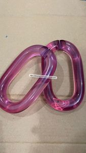 Sculpture d'art en maillons de chaîne en résine colorée, faite à la main, dégradé bleu, personnalisée, moderne, fonctionnelle, suspendue, décoration d'anniversaire pour la maison - Product Image 5