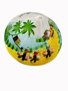 Chapeau de paille vietnamien décoratif fait main, décoration murale asiatique, livraison rapide, fournisseur en gros - Product Image 3