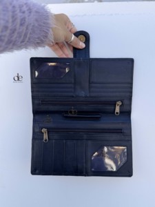 Portefeuille de grande taille en cuir de fourrure de vachette pour femmes sac à main en cuir véritable pochette porte-cartes motif occidental portefeuille en gros - Product Image 3