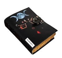 Lune Déesse Sorcellerie Potter Cadeaux Marchandise gothique Vampire Diaries Spell Journal en cuir Cahier d'écriture Deckle Edge Pap