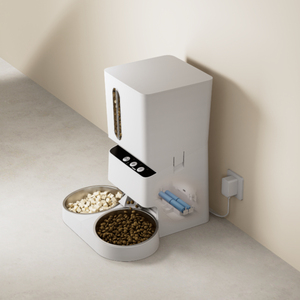 5L automatischer Hundefutter automat mit Smart Control Kunststoff-Futtersp ender für große Hunde Stromquelle Lade option Tierschalen-Feeder