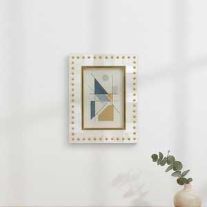 Sophisticated Bone Inlay Image Display <b>Frame</b> Handmade Decorative Portrait Showcase Elegant Home Furnishing Item - Product Image 2