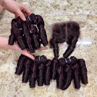 Perruques en cheveux humains vierges vietnamiens, Lace Front, Super Double Drawn, Double Trame Faite à la Machine, Texture Bouclée Volumineuse, Abordables