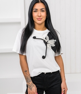 T-shirt pour femme de haute qualité, personnalisable, imprimé, coupe ajustée, col rond, manches courtes, grande taille, respirant, séchage rapide, écologique - Product Image 1