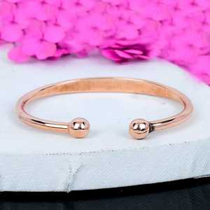 Bracelet en cuivre réglable en fil massif : Bijou pour l'arthrite - Product Image 2