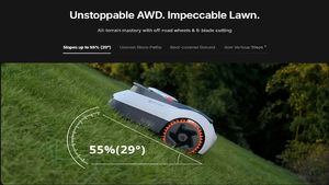 เครื่องตัดหญ้าอัตโนมัติ Navimow i206 i210 ระบบขับเคลื่อนสี่ล้อ พร้อมระบบนำทางด้วยภาพ RTK มาตรฐานกันน้ำ IP66 รองรับความลาดชัน 45% ควบคุมผ่านแอปพลิเคชัน สำหรับพื้นที่ขนาด 600-1000 ตารางเมตร ㎡   หลา - Product Image 3
