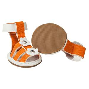 Set of 4 PVC <b>Waterproof</b> Pet <b>Sandals</b> Shoes with Buckle-Supportive Feature - Product Image 5