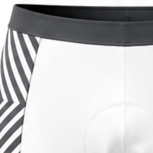 Pantalones Cortos de Ciclismo Blancos Gris Carbón, Acolchados, Transpirables, de Secado Rápido, Elásticos, para Ciclismo de Carretera, Entrenamiento, Rendimiento Deportivo - Product Image 5