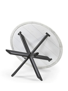 <b>White</b> <b>Marble</b> <b>Round</b> <b>Dining</b> <b>Table</b> Folding Lex <b>Table</b> - Product Image 6