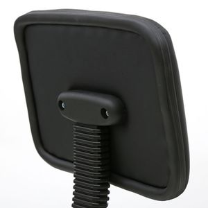 Sgabello da Salone Regolabile a Forma di Sella con Schienale, Nero - Product Image 5