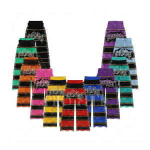 Nouveau pantalon en toile de qualité supérieure 2026, coupe évasée, taille mi-haute, couleur unie, avec logo brodé personnalisé, poids moyen, coupe ample - Product Image 1