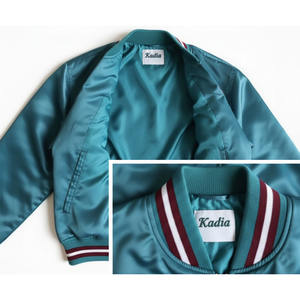 Blouson Bomber Unisexe Personnalisé avec Logo, Imperméable et Coupe-Vent, Doublure Satinée, Style Collège, Idéal Printemps - Product Image 3