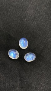 Lot certifié de pierres de lune arc-en-ciel naturelles, forme ovale, cabochons, pierres précieuses en vrac, 11,38 carats, pour bijoux - Product Image 4
