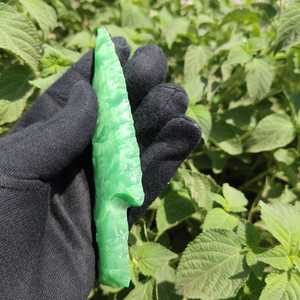 Cuchillo de Fibra Óptica Verde al por Mayor, Cuchillo de Vidrio de 6 Pulgadas, Hecho a Mano, Decorativo y Coleccionable - Product Image 5