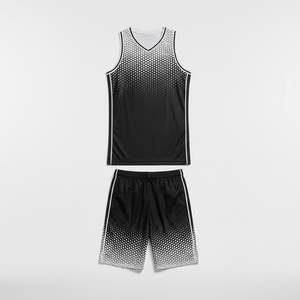 Maillot et short de basketball personnalisés OEM, respirants, grandes tailles, impression numérique, antibactériens, séchage rapide, tenue de basketball - Product Image 6