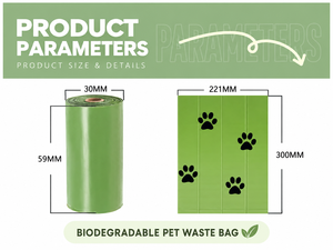 Dispensador Portátil de Bolsas para Excremento de Gato con Mosquetón de Plástico Biodegradable, Soporte para Bolsas de Desechos de Mascotas para Paseos, Viajes y Uso al Aire Libre - Product Image 5