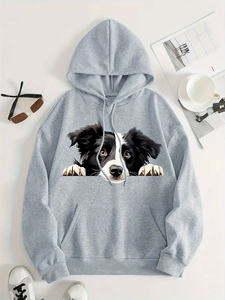 Sudaderas con Capucha para Mujer, Nueva Calidad 2026, Otoño e Invierno, Sudadera con Capucha con Estampado de Cachorro de Border Collie, Sudadera con Capucha para las Cuatro Estaciones - Product Image 4