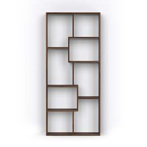 Étagère à livres autoportante contemporaine Jameye, étagère à livres en érable brun, étagères pour économiser de l'espace, organisateur de livres pour la décoration de la maison - Product Image 4