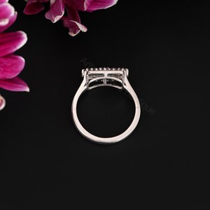 Bague en argent sterling 925 avec cluster de diamants naturels de 0,50 ct, bijoux fins, fournisseur en gros OEM ODM - Product Image 4