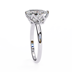 Anillo de Compromiso de Diamante de Corte Pera de 2 Quilates Cultivado en Laboratorio, Diseño de Lujo, Oro de 14K, Certificado IGI, Diamante VS DEF para Aniversario o Boda - Product Image 6