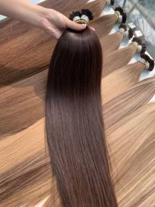 Prix d'usine Cheveux humains naturels en vrac Ondulation naturelle Couleurs foncées Platine Extensions de cheveux humains 100% vietnamiens Haute qualité - Product Image 3