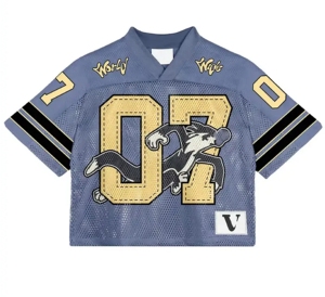 Camisetas de Fútbol Americano con Logotipo de Equipo, Impresión Digital Personalizada, Corte Holgado y Cuadrado, 100% Poliéster Transpirable - Product Image 5