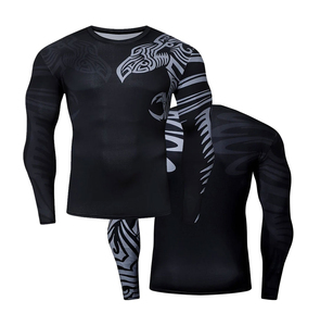Camiseta de Compresión Personalizada para Hombre, de Alta Calidad, Transpirable, de Secado Rápido, Antibacteriana, con Protección Solar, de Poliéster - Product Image 4
