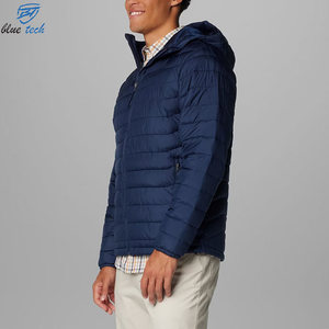 Wholesale Men'<b>s</b> Hooded Puffer <b>Jacket</b> Lightweight Quilted Windproof Winter Casual <b>Jacket</b> Polyester Filling Zipper Closure - Product Image 2