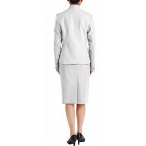 Uniforme de Aerolínea Personalizado al por Mayor, Conjunto de Falda y Blusa de Manga Larga, Color Sólido, Ropa para Azafatas, Uniforme Profesional para Asistentes de Vuelo - Product Image 5