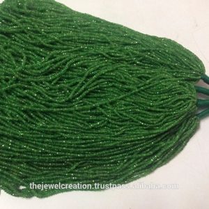 2.5-3.5mm Natural Green Garnet Faceted Rondelle Gemstone Beads Strand <b>String</b> IGI Certified for Jewelry Making Necklace <b>Bracelet</b> - Product Image 3