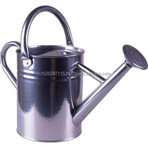 <b>Large</b> capacity galvanized <b>water</b> can <b>for</b> home <b>garden</b> use <b>featuring</b> long spout <b>for</b> precise watering and comfortable grip - Product Image 5