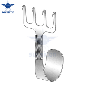 เครื่องมือถ่างกล้ามเนื้อแบบสปริงคอร์นีย์ เรค รีแทรคเตอร์ 4 ง่าม กว้าง 1.5 นิ้ว 7.5 ซม. 3 นิ้ว ทำจากสแตนเลสสตีล ใช้ซ้ำได้ แบบมือถือ - Product Image 2
