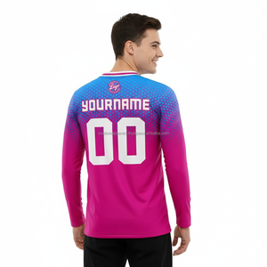 เสื้อยืดแขนยาวพิมพ์ลายพิมพ์ซับลิเมชันตามสั่ง - Product Image 4