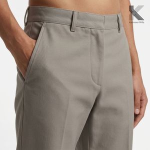 Pantalones de Lona para Mujer, Mezcla de Algodón, 260 g/m², Elásticos, Casuales Elegantes, Fabricante OEM ODM - Product Image 3