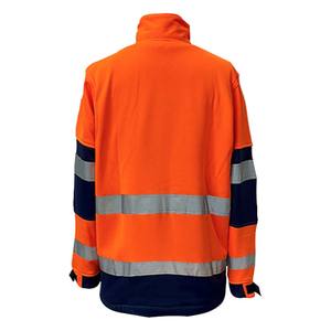 Chaqueta de seguridad personalizada para trabajadores, diseño personalizado con cremallera de alta calidad y bolsillos para herramientas. - Product Image 4