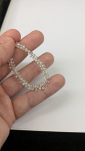 Cuentas de Diamante Blanco AAA+ en Forma de Briolette de 2.53mm, Piedras Preciosas Sueltas Facetadas en Forma de Lágrima, Suministros para Joyería Fina - Product Image 4