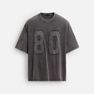 Casual T-<b>Shirt</b> 100% Pima Cotton Super Soft Breathable Short Sleeve Tie Dye Embroidery Letter Logo O Neck Plus Size - Product Image 3
