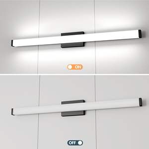 Modern Black LED <b>Vanity</b> <b>Lights</b> Bar 41-inch Bathroom <b>Light</b> Fixtures for Bath Over <b>Mirror</b> Bathroom <b>Vanity</b> Lighting - Product Image 6