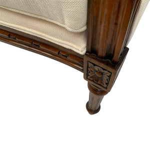 Waview 2-Seater Traditional Mahogany Wood Sofa with Carved Details Eco-Friendly & Durable for <b>Living</b> Room Use - Product Image 5