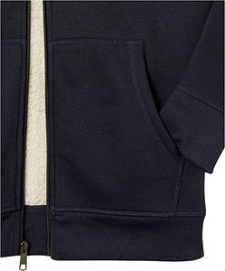 Sweat à capuche zippé pour homme OEM, logo personnalisé, doublure polaire, vente en gros, vêtements décontractés - Product Image 3