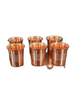 Global Lifestyle Copper Glass Tumbler Trend Product Ayurvedic Drinking Water Cup Metal <b>Drinkware</b> Export Supplier - Product Image 1