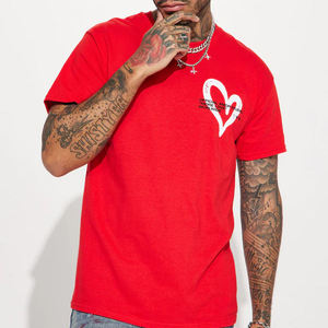 T-shirt pour homme de haute qualité, personnalisable avec logos par transfert thermique, t-shirts décontractés pour hommes - Product Image 1