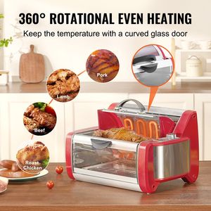 Forno Elettrico da Banco in Acciaio Inossidabile con Girarrosto per Pollo, Macchina per Grigliare Shawarma e Gyro - Product Image 3