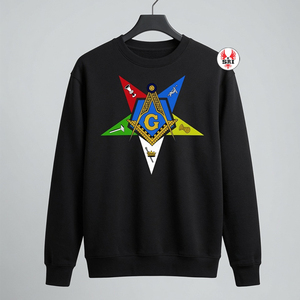Sweat-shirt OES personnalisé en molleton de coton Eastern Star, col rond, brodé, hiver, femme, haute qualité, écologique - Product Image 6