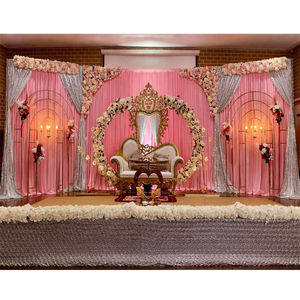 Impresionantes arcos de Metal para decoración de escenario de boda Escenario DE BODA elegante para compromiso Impresionantes arcos de Metal para escenario de boda EE. UU. - Product Image 1