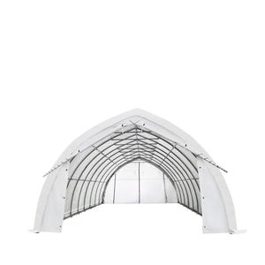 TMG ST2041PV(Previo) 20FT X 40FT Heavy Duty 17 oz <b>PVC</b> Cover Arch Wall Peak <b>Ceiling</b> Storage Shelter Drive Doors for Tool Shed - Product Image 2